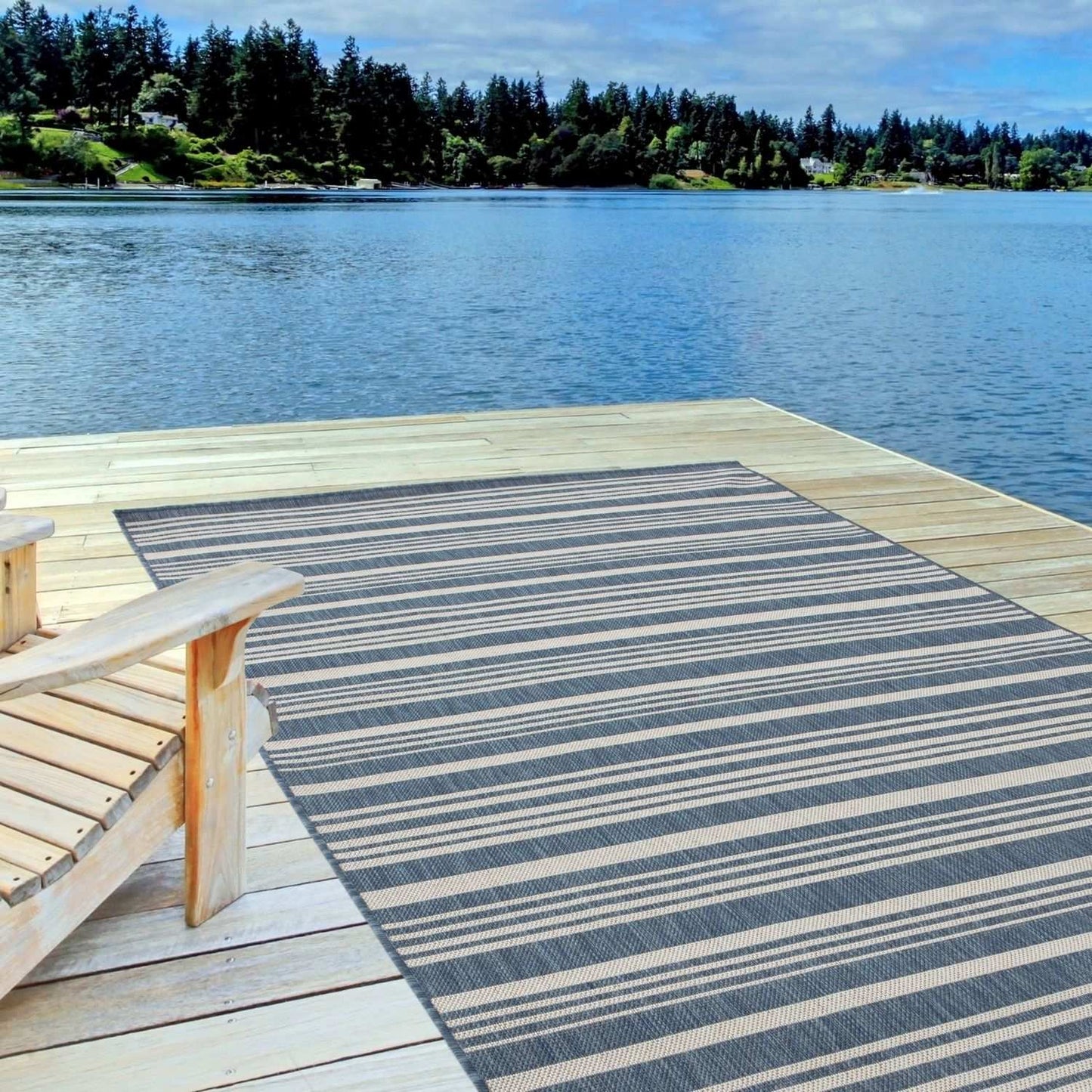 Ecology Outdoor Rug Blue | 300blu