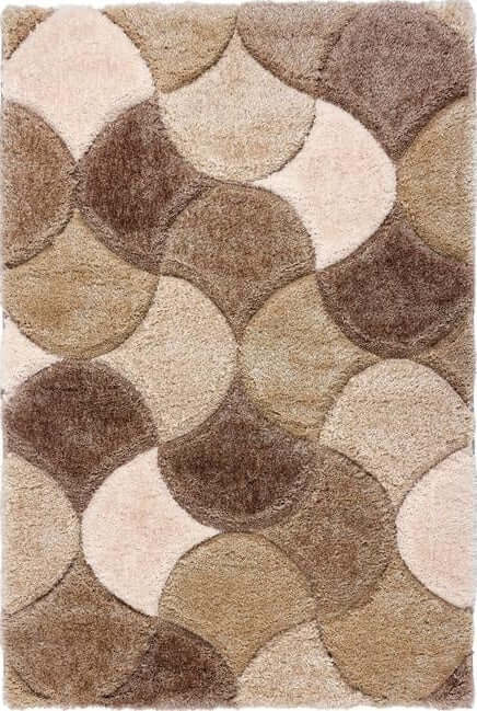 3D Carved Rug Geometric Design