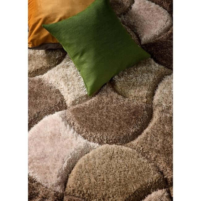 3D Carved Rug Geometric Design