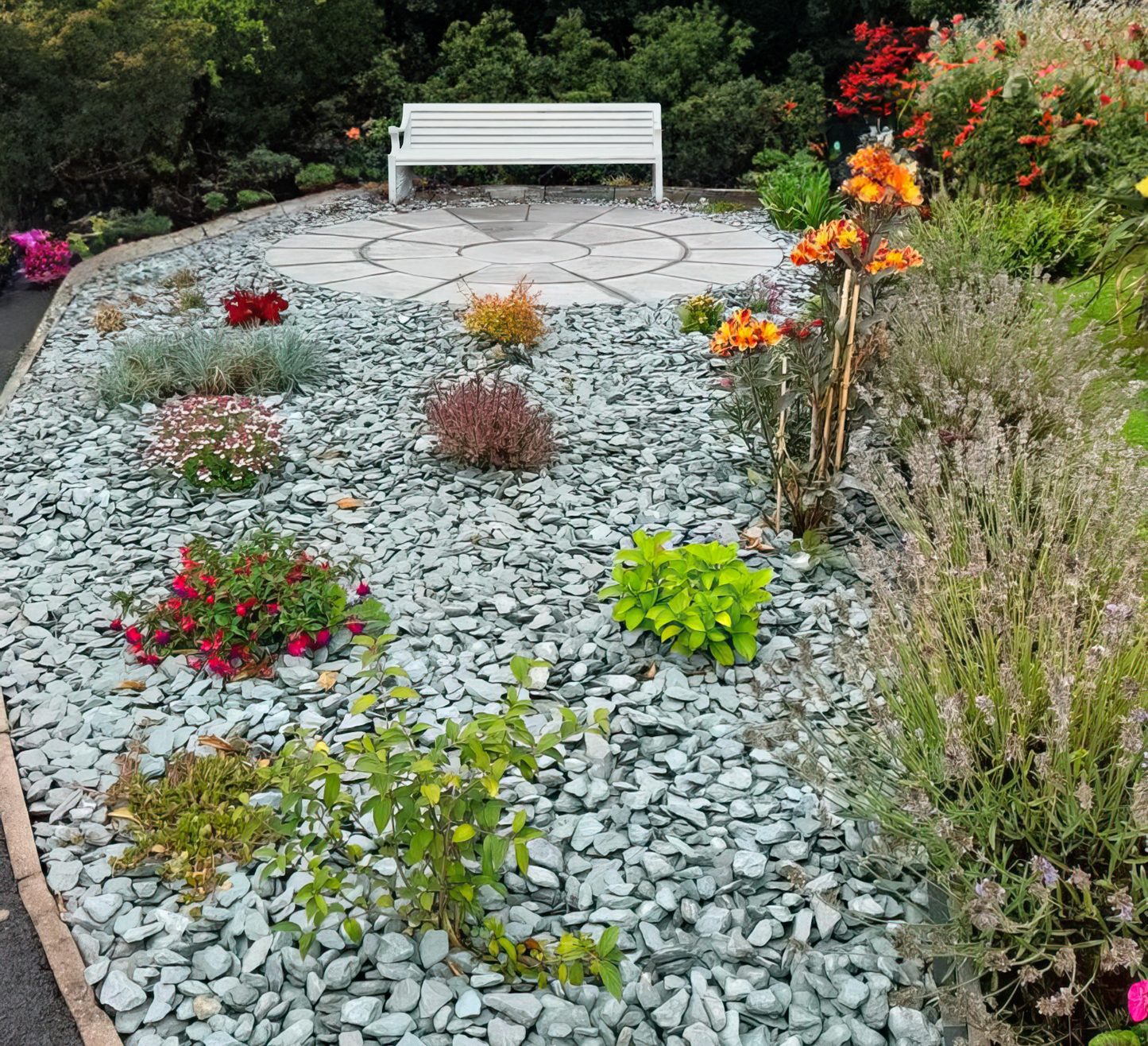 40mm Green Slate Chippings
