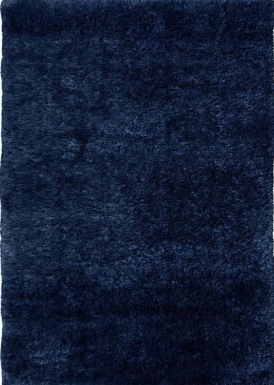 Lagom Navy Shaggy Rug