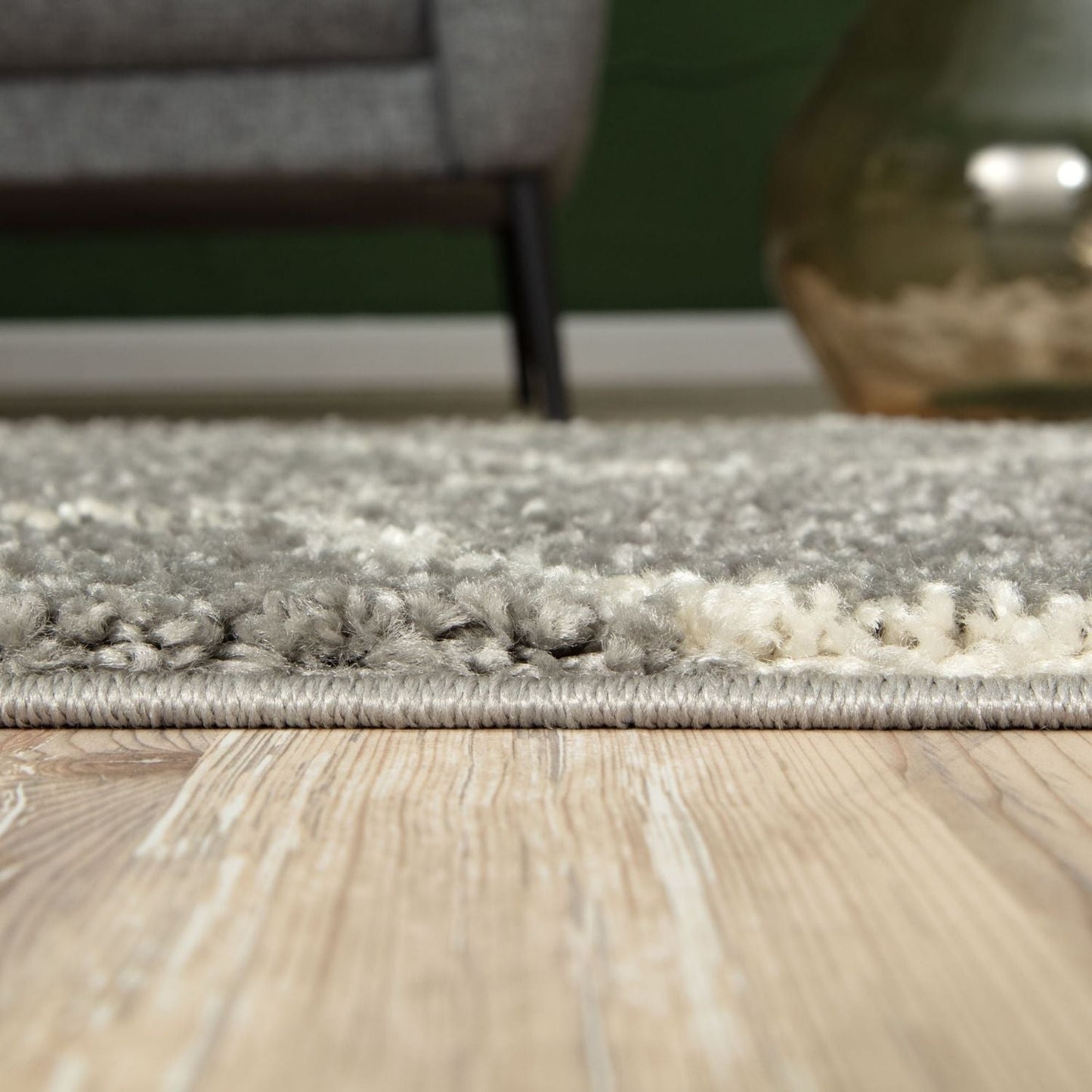 Moroccan Grey Shaggy Rug | 610