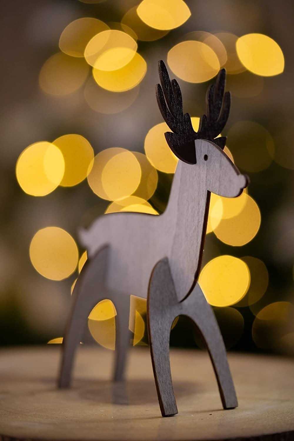 Make Your Own Wooden Reindeer Family Christmas Ornaments