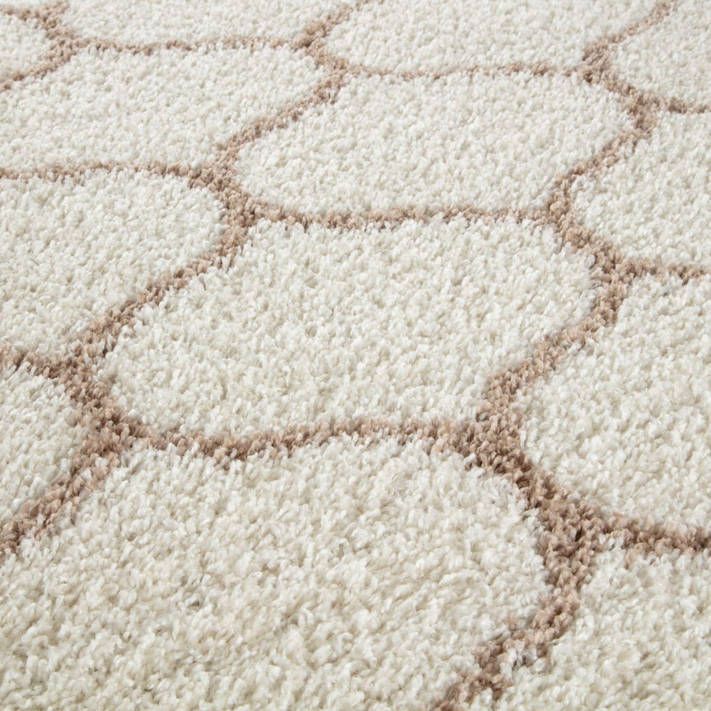 Moroccan Ivory Shaggy Rug | 630