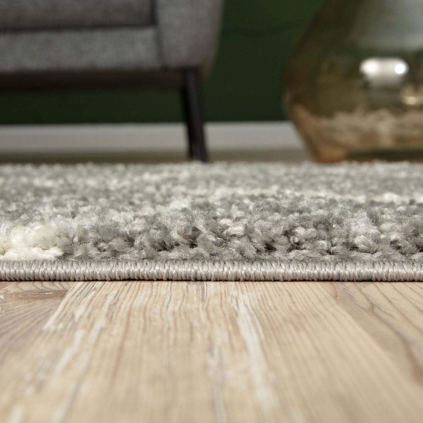 Moroccan Grey Shaggy Rug | 710