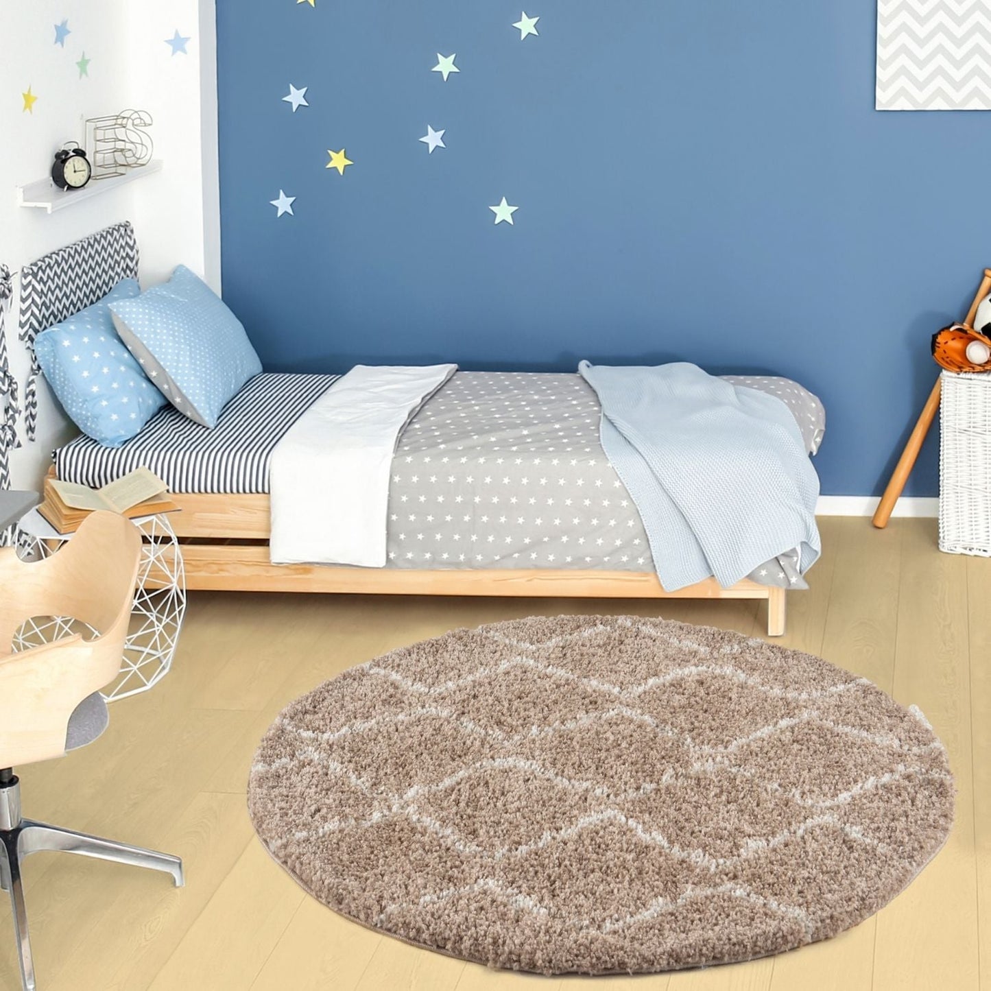 Moroccan Beige Shaggy Rug | 820