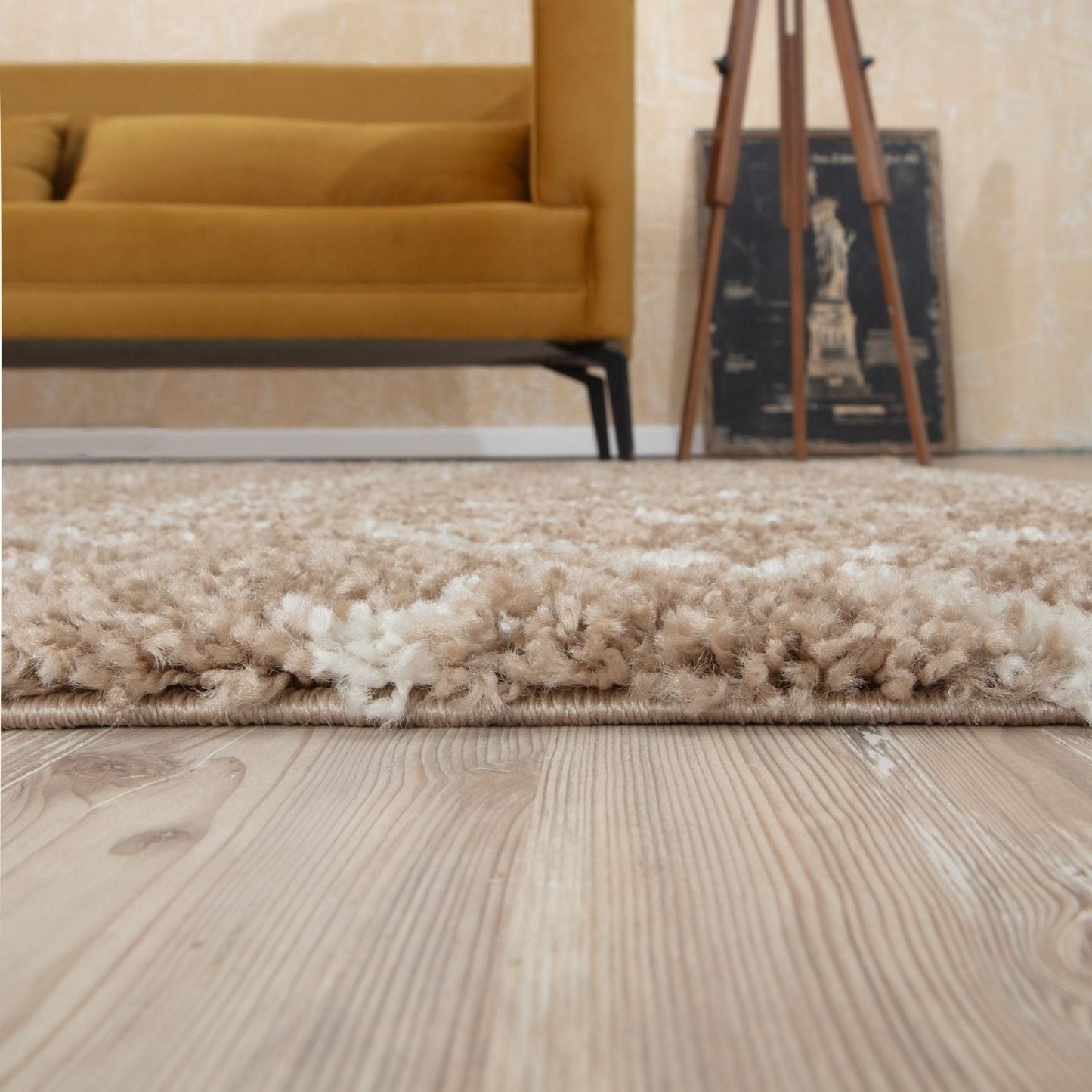 Moroccan Beige Shaggy Rug | 820