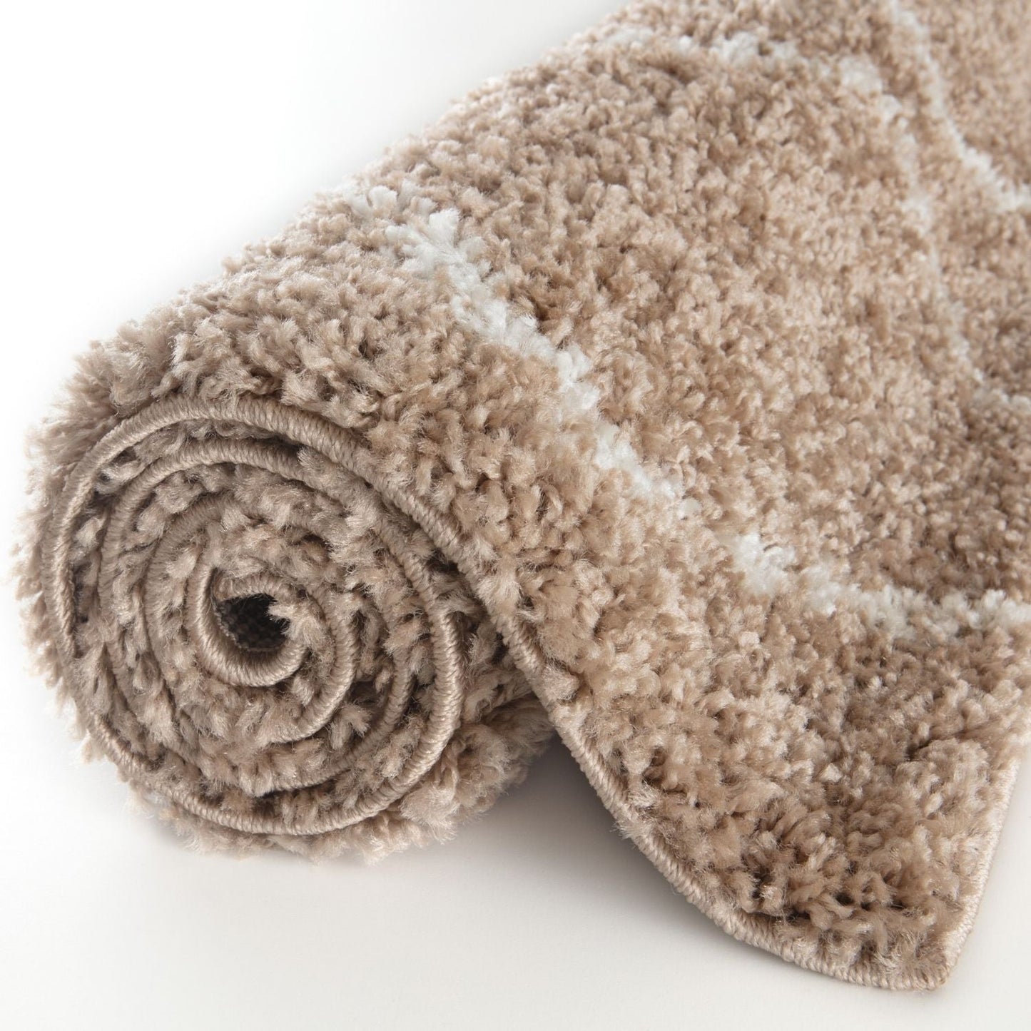 Moroccan Beige Shaggy Rug | 820