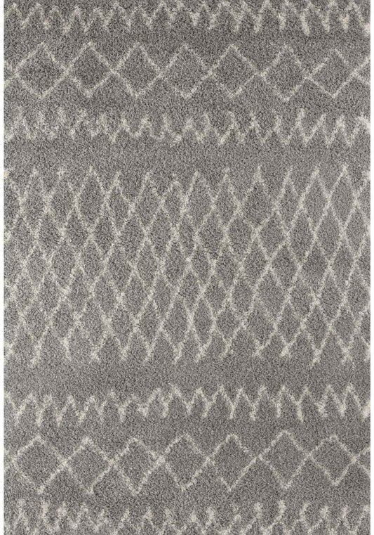 Moroccan Grey Shaggy Rug | 910