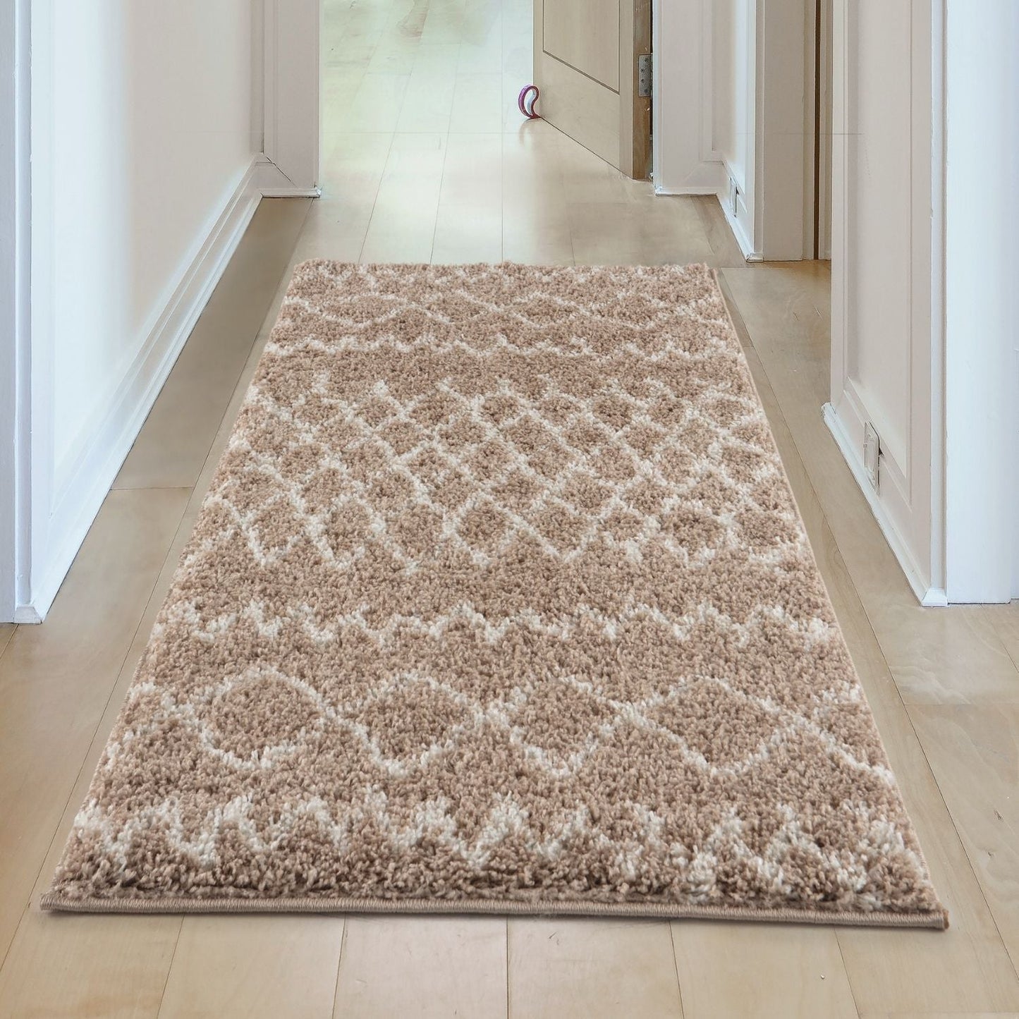 Moroccan Beige Shaggy Rug | 920