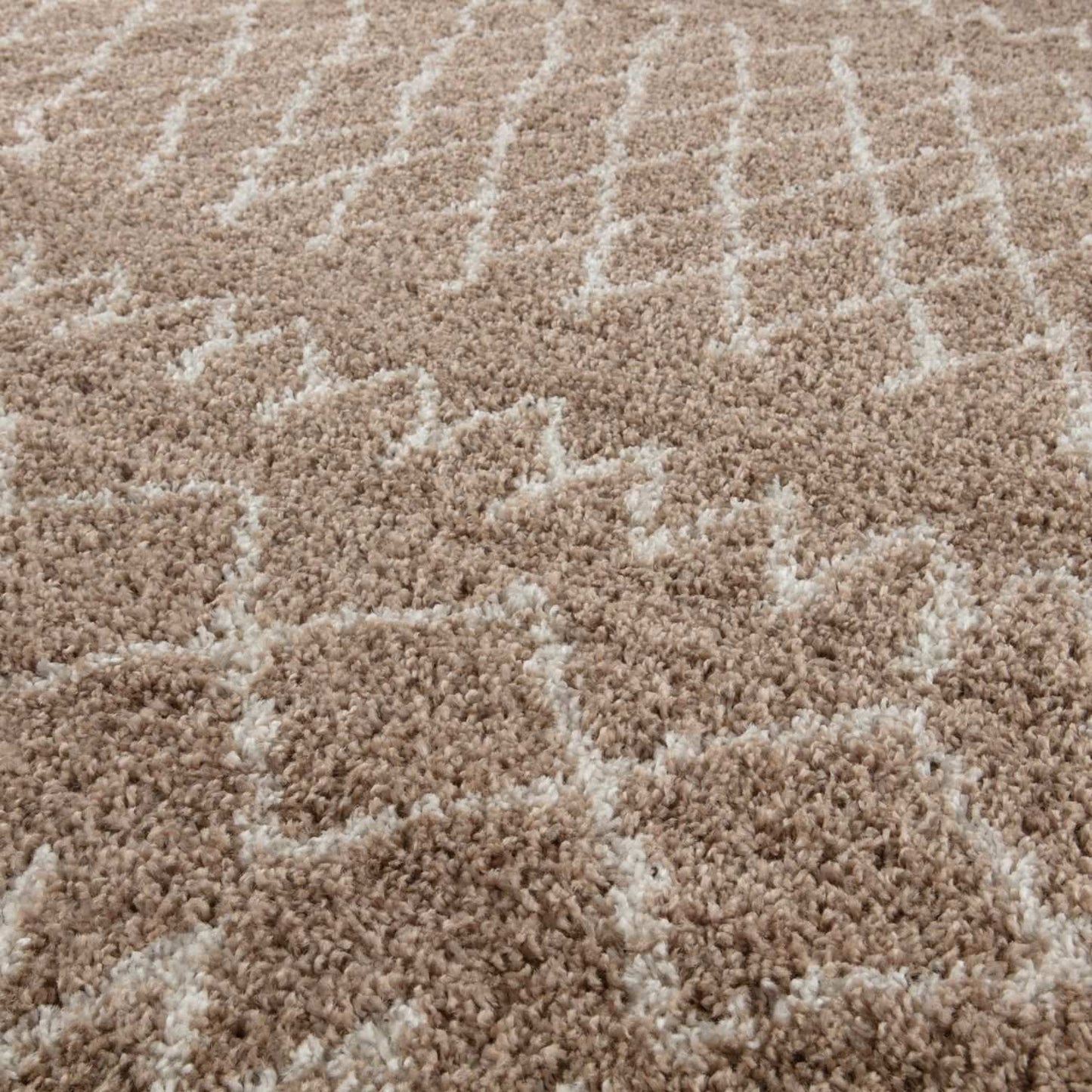 Moroccan Beige Shaggy Rug | 920
