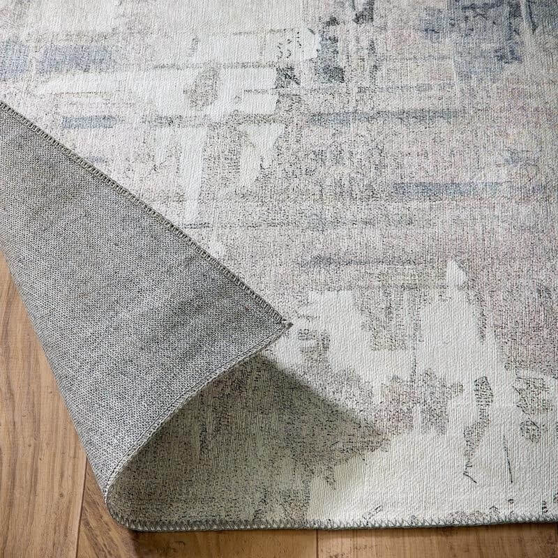Eco-Washable Rug Abstract Design