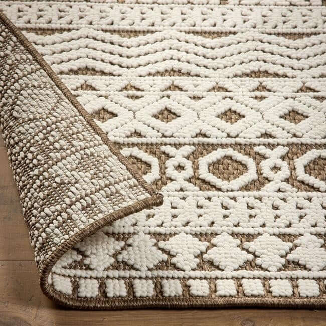 Rustic Rug Geometric Design