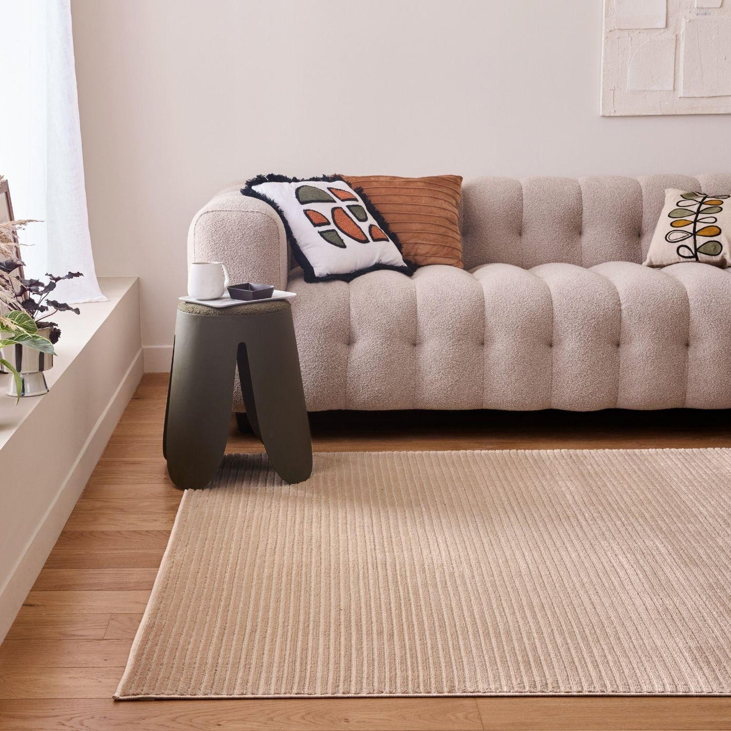Aura Collection Rug Sandstone in Beige
