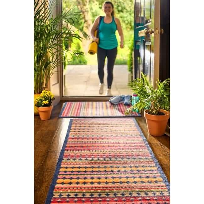 Eco-Friendly Washable Chevron Mat