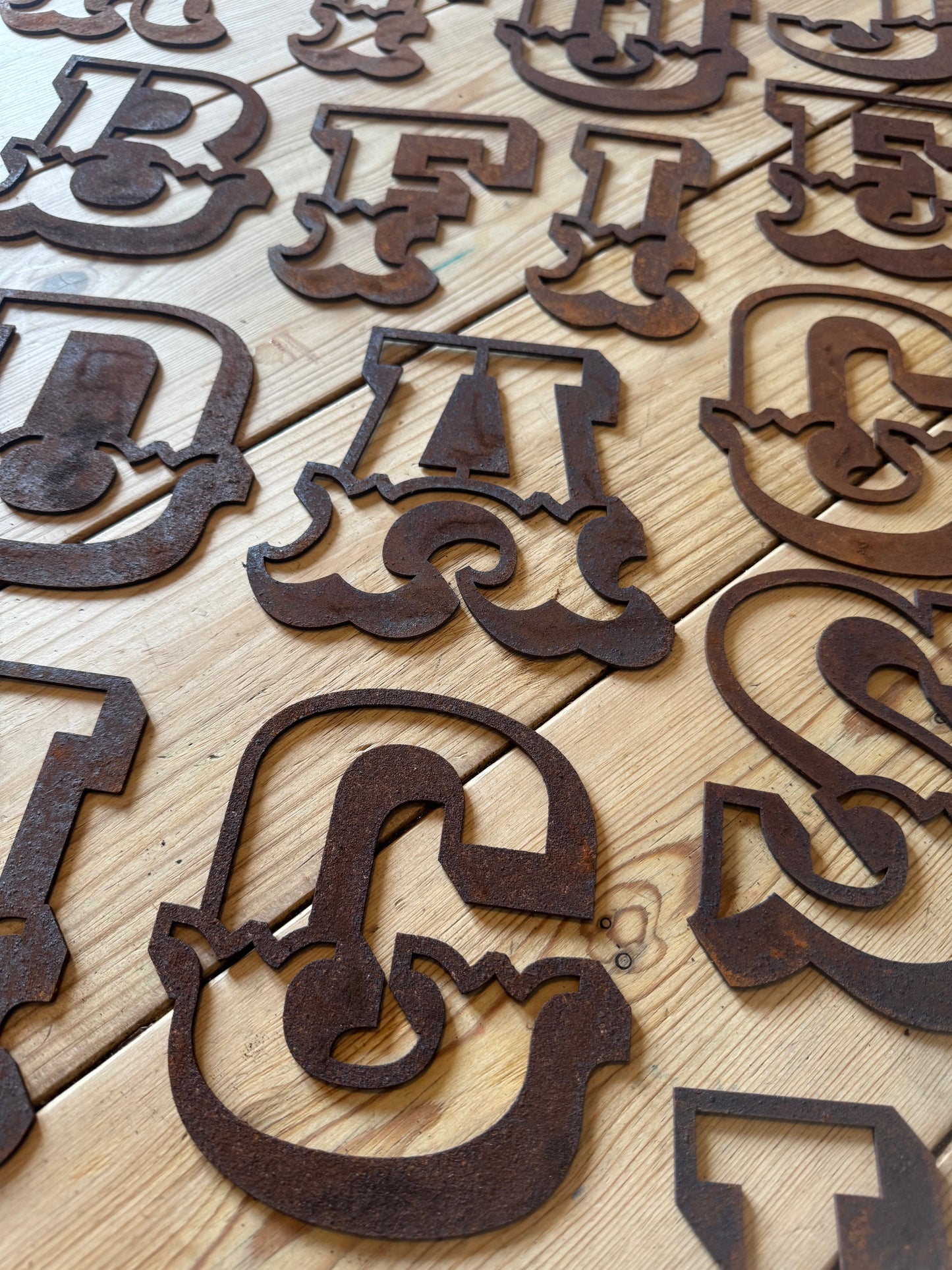 Rusty 5" Carnival Metal Letters A-Z