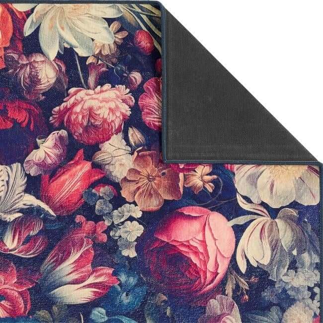 Eco-Washable Dark Flowers Design