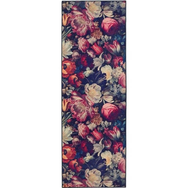 Eco-Washable Dark Flowers Design