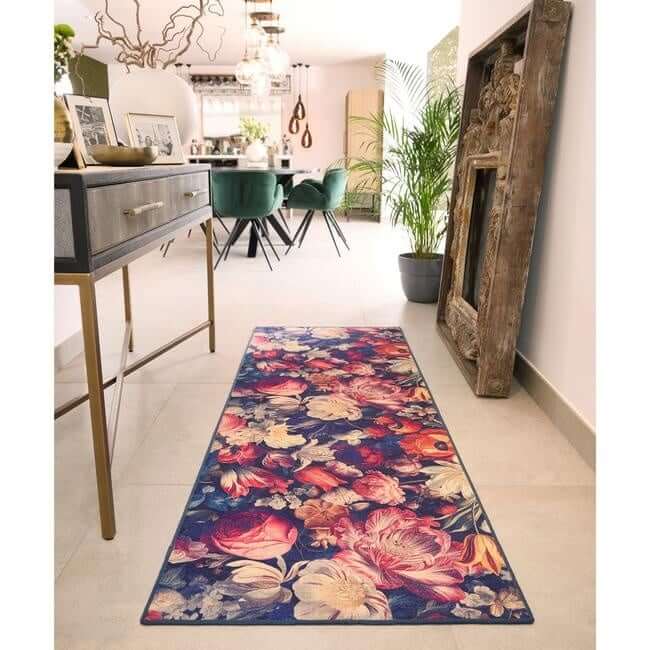 Eco-Washable Dark Flowers Design