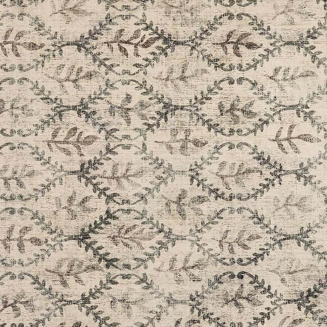 Eco-Washable Cream Rug Botanicals Design