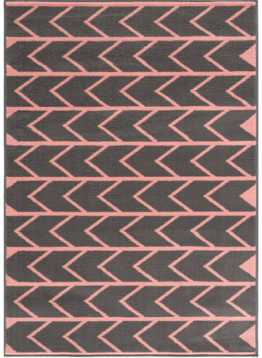 Gustavo Collection Modern Rugs in Pink | 3223p