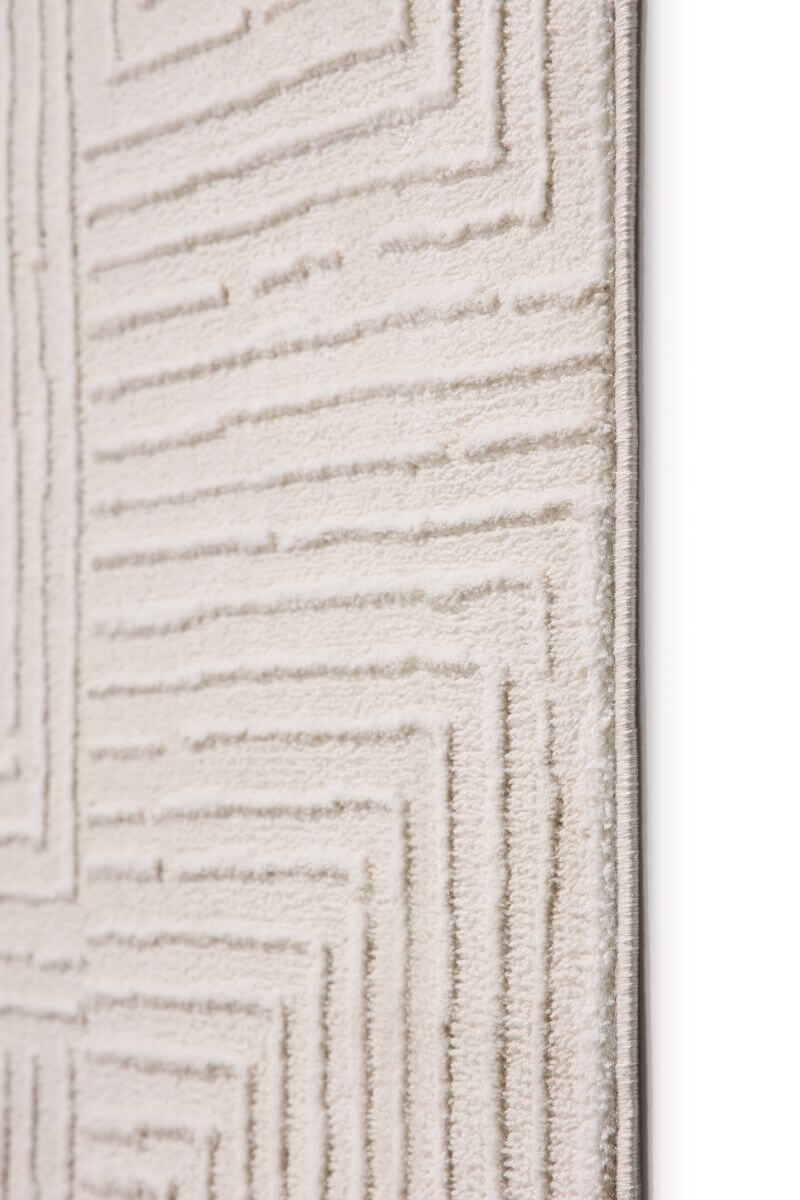 Abstract Geometric Rug – Cream Shades