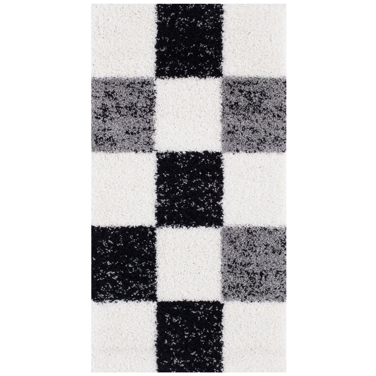 Myshaggy Geometric Grey Rug