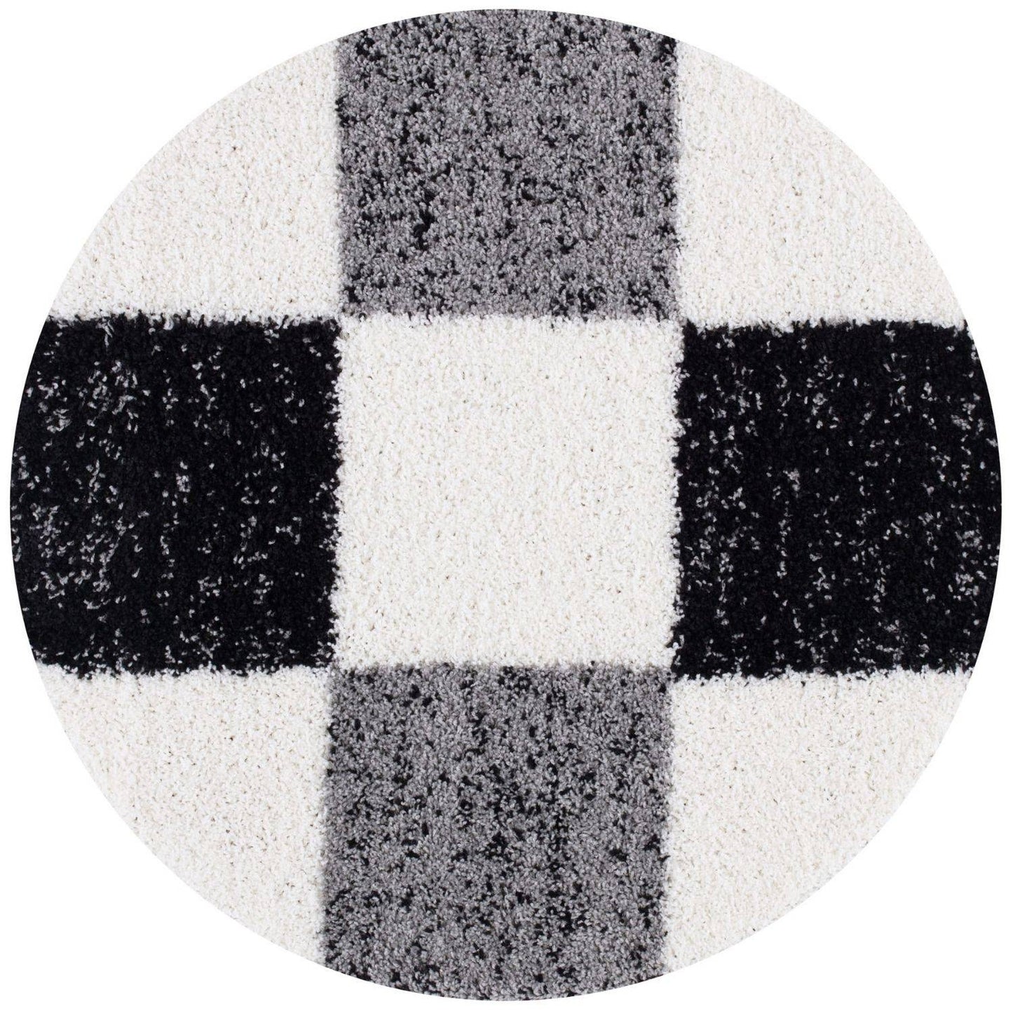 Myshaggy Geometric Grey Rug