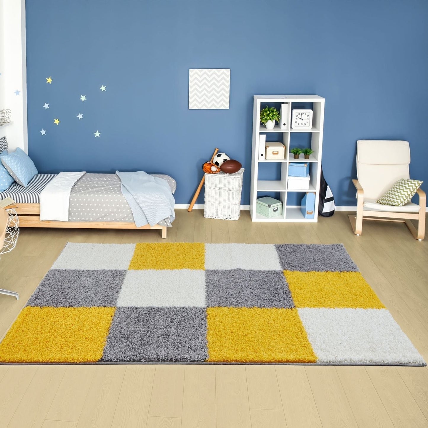 Myshaggy Geometric Yellow Rug