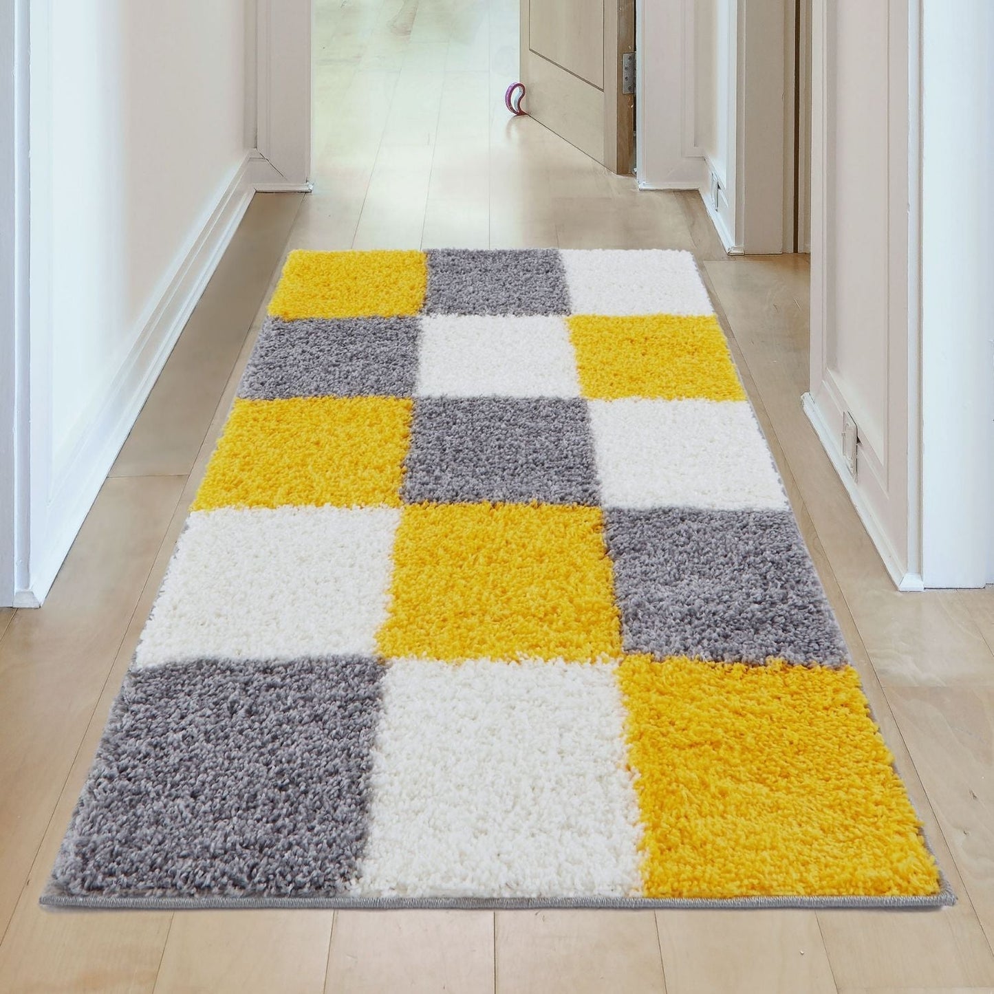 Myshaggy Geometric Yellow Rug