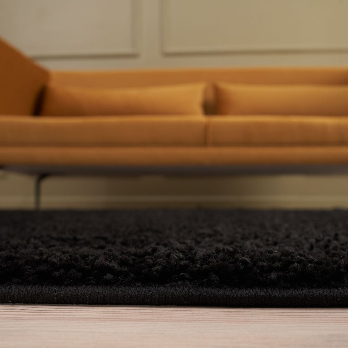 Myshaggy Solid Black Rug