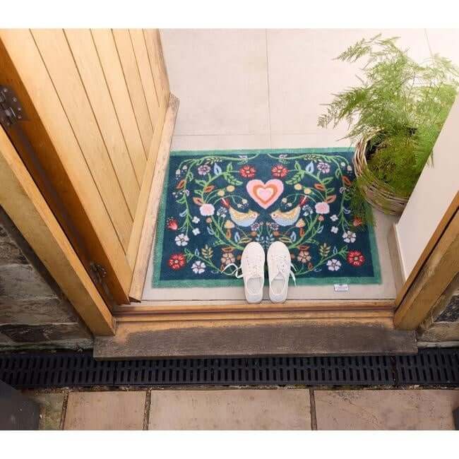 Eco-Friendly Washable Floral Mat