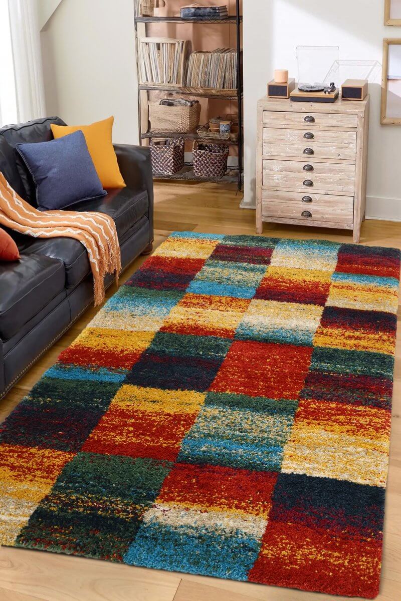 Noble Multicolour Rug – Geometric and Diamond Designs