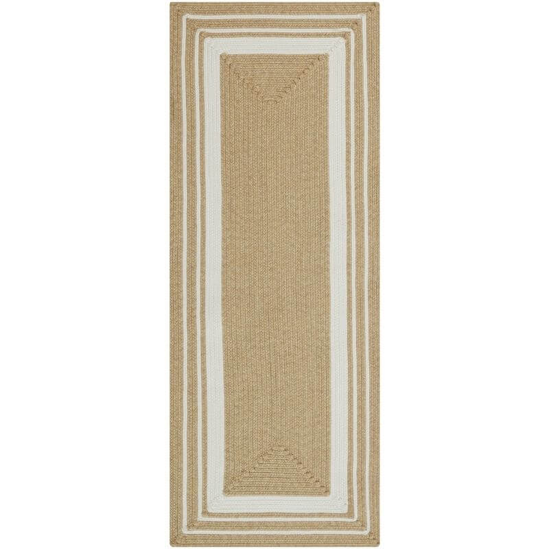 Indoor Outdoor Trenzado Rug – Bordered Plain Design
