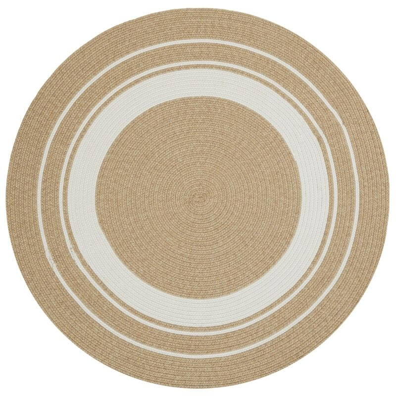 Indoor Outdoor Trenzado Rug – Bordered Plain Design