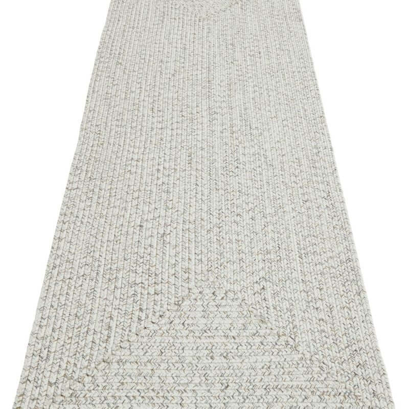 Indoor Outdoor Trenzado Rug – Bordered Plain Design