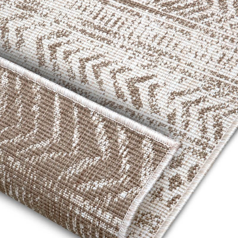 Reversible Geometric Indoor-Outdoor Flatweave Rug