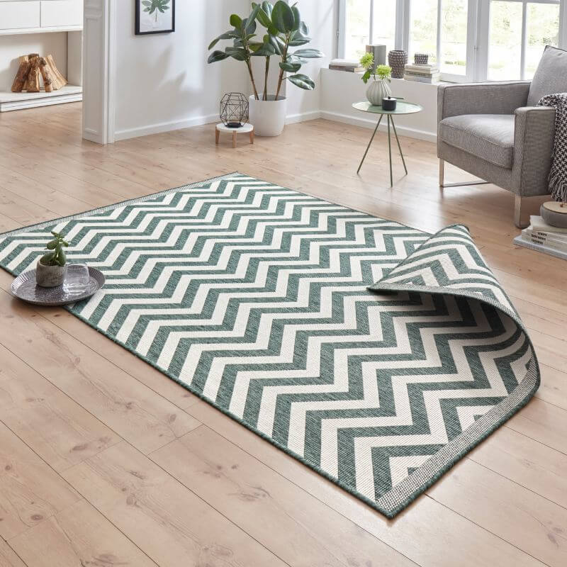 Palma Reversible Indoor-Outdoor Rug Chevron Design