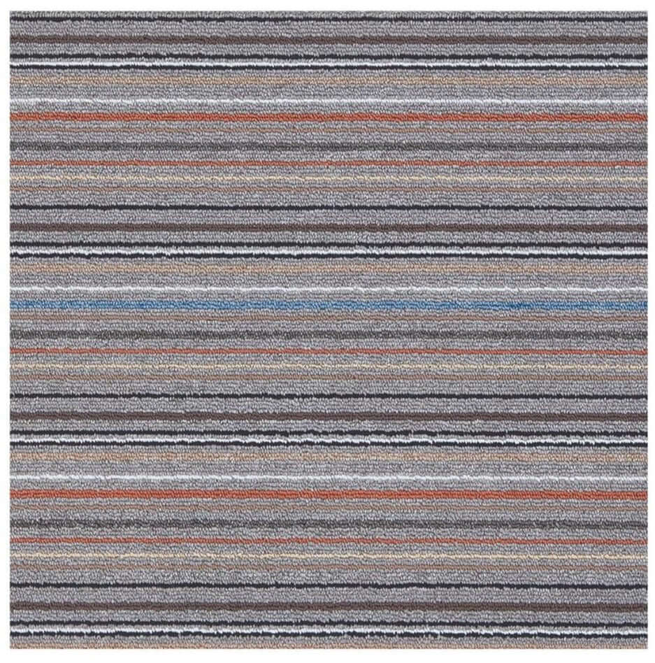 Stockholm Grey/Clay Washable Mat