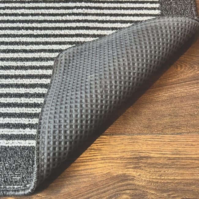 Washable Mat and Runners Stripe Design
