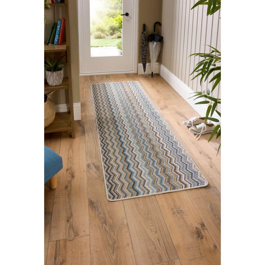 Candy Washable Indoor Mat Chevron Design