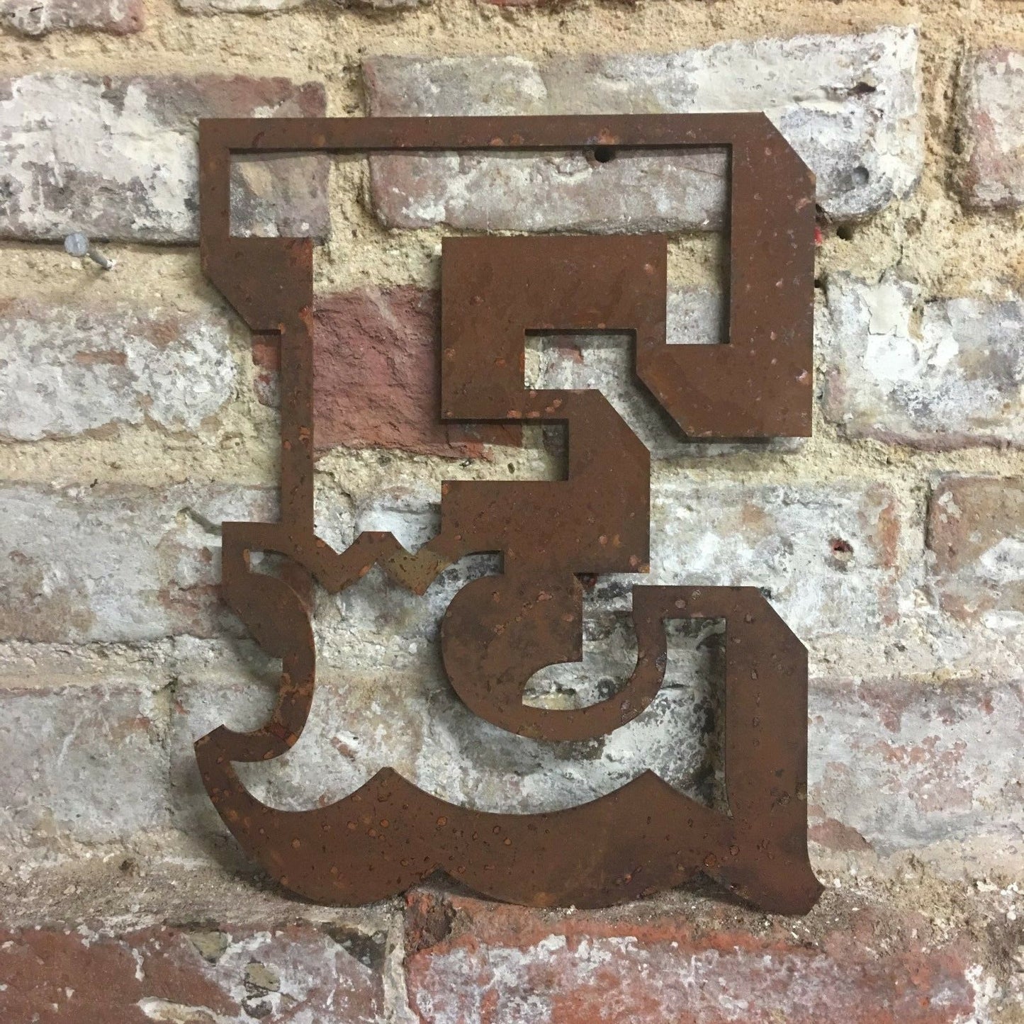 Rusty 12" Carnival Metal Letters A-Z