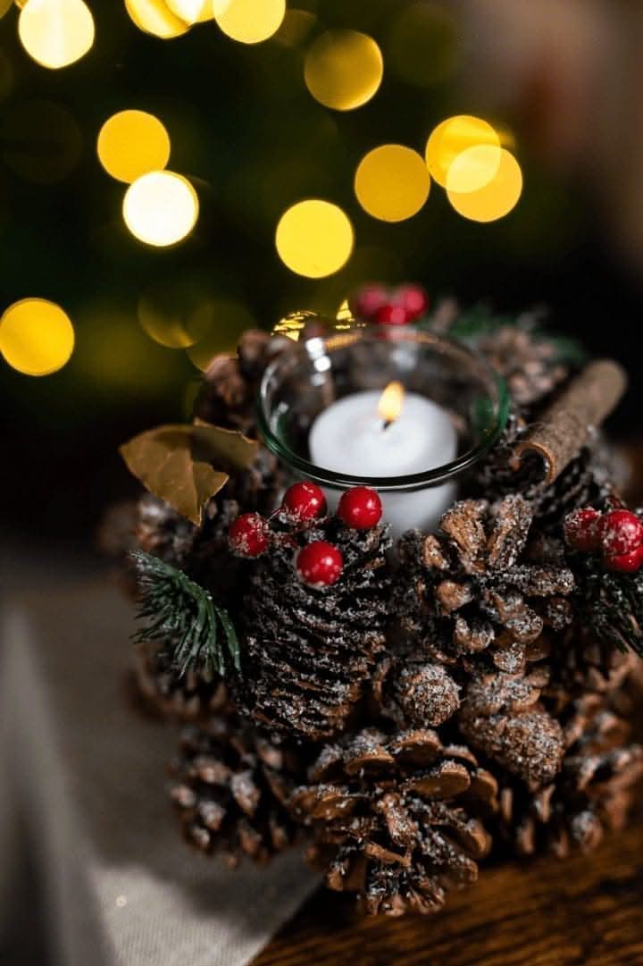 Christmas Tea Light Candle Holder Decoration