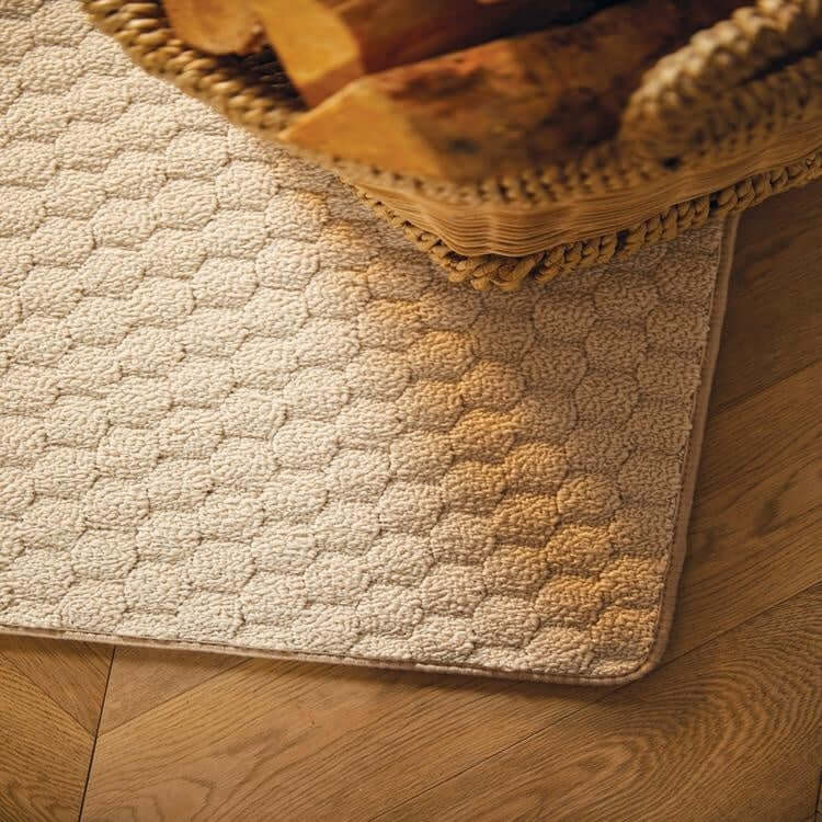 Textured Washable Mat and Runner Dots Design