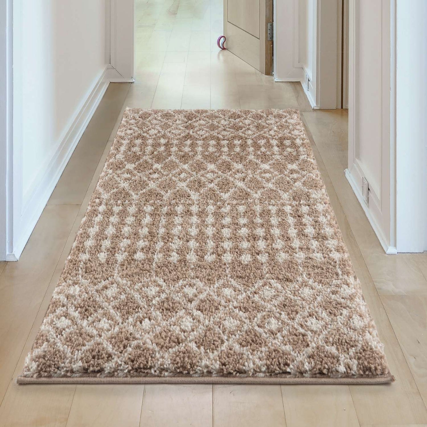 Moroccan Beige Shaggy Rug | 1020