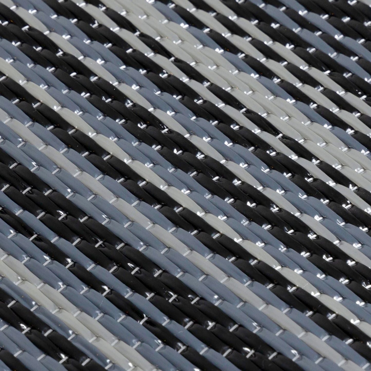 Rainbow Outdoor Rug Dark Grey | 1020