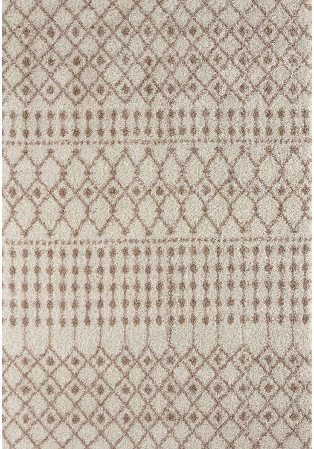Moroccan Ivory Beige Shaggy Rug | 1030