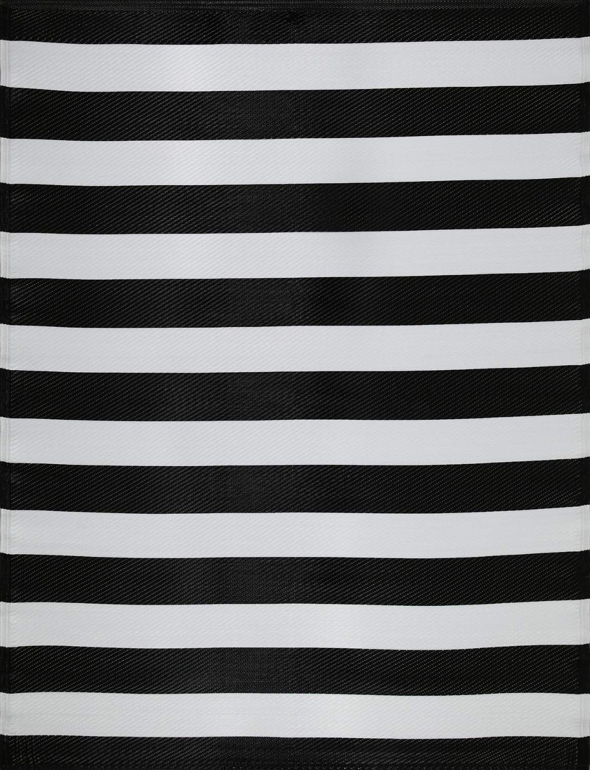 Rainbow Outdoor Rug Black & White | 1030