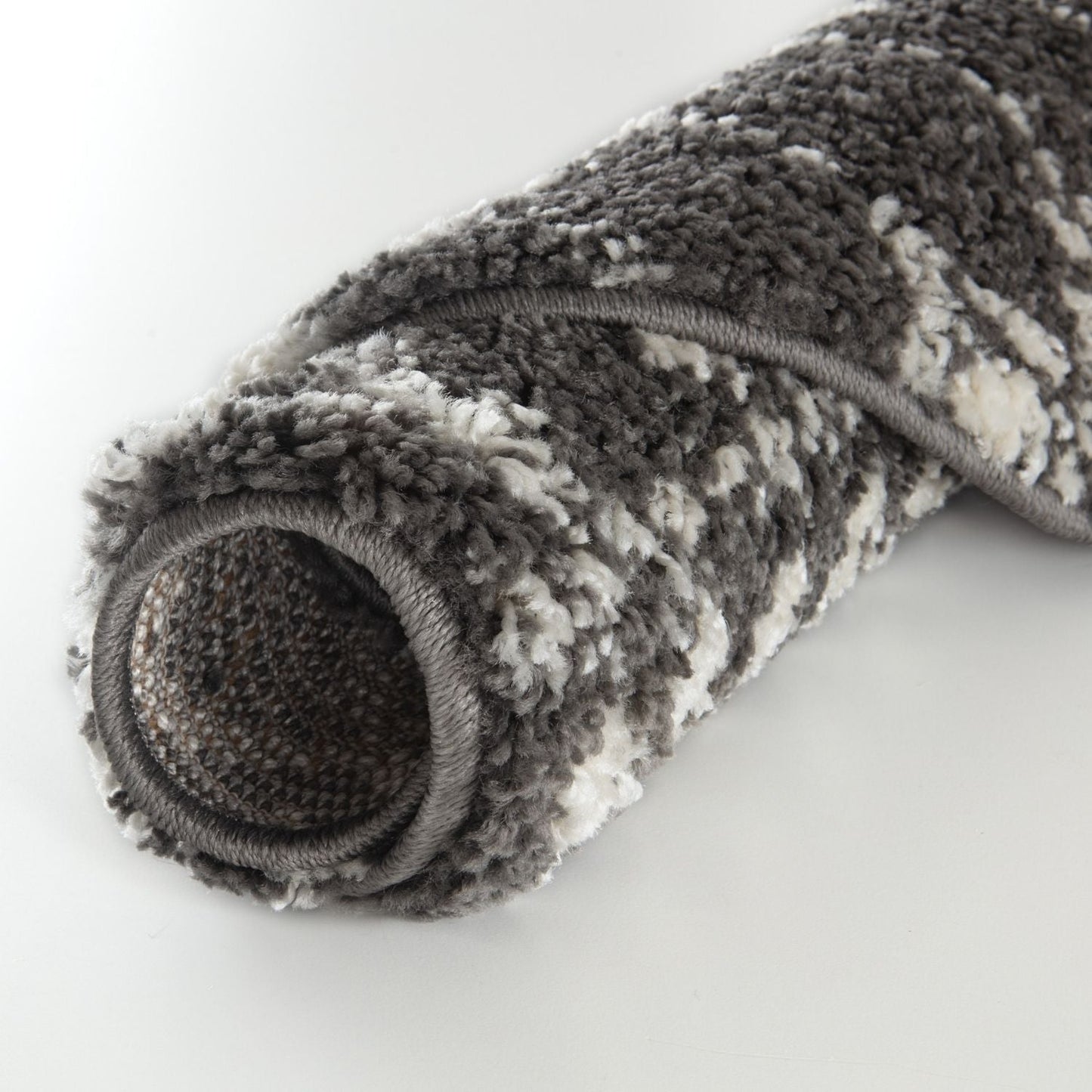 Moroccan Dark Grey  Shaggy Rug | 1040