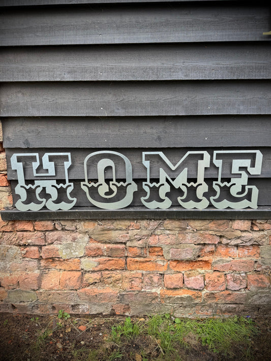 HOME Steel Circus/Carnival style Lettering 12 inch